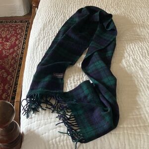 TBCO 100% Lambswool Plaid Wool Scarf